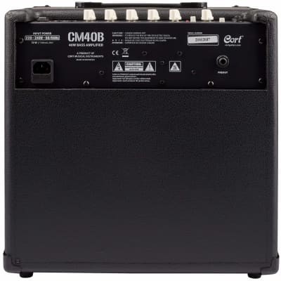 Cort CM40B Bass Guitar Amplifier. For Home Use And Rehearsal. 40W, 10" Speaker. image 2