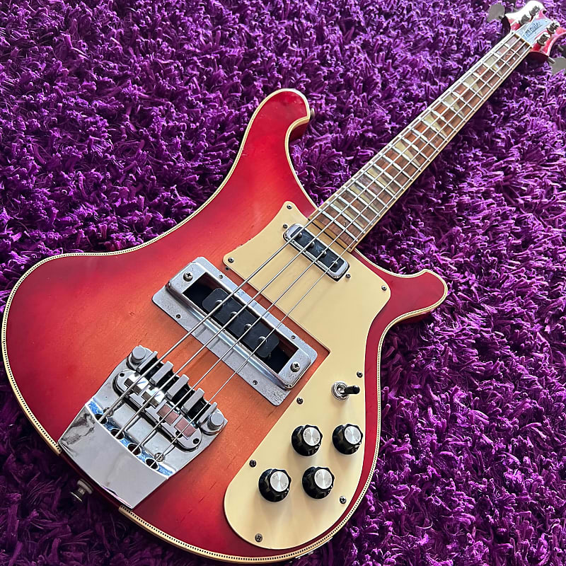 1978 Greco RB-700 Fireglo Bass Guitar (Rickenbacker 4001 Style
