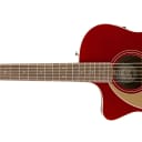 Fender Newporter Player Lefty Electric Acoustic Guitar in Candy Apple Red - DEMO