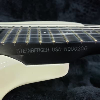 Steinberger GM7-12A 2000s 12-string in white - EMGs, Trac-Tuner, All original with OHSC. FLAWLESS! image 12