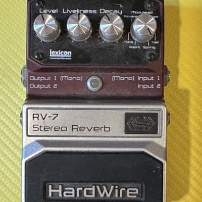 Digitech Hardwire RV-7 Stereo Reverb - Pedal on ModularGrid