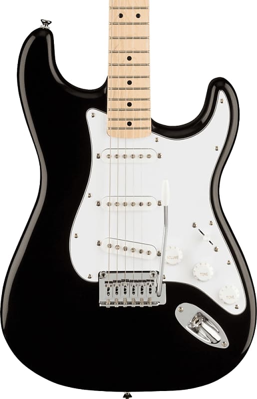 Squier Affinity Series Stratocaster - Black | Reverb