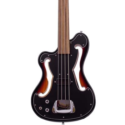 Eastwood MRG Series EUB-1 LH Mahogany Body Maple Neck 4-String Fretless Bass Guitar For Left Handed image 6