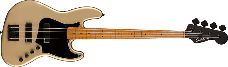 Squier Contemporary Active Jazz Bass HH - Roasted Maple Shoreline Gold image 1