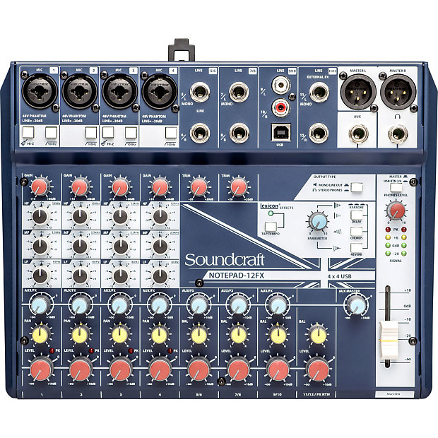 Soundcraft Notepad-12FX Small Format 12-Input Mixing Console image 1