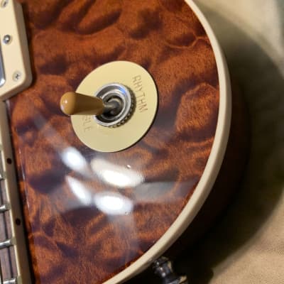ROOT BEER 🍺! 2020 Gibson Custom Shop M2M Les Paul Standard '59 Historic Reissue Trans Brown Burst Sunburst Natural Walnut Back R9 1959 59 Figured F Quilt Q Top Full Gloss ABR-1 Killer Quilt Special Order 5A CustomBuckers Made To Measure Japan Supreme image 18