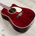 Takamine JJ325SRC John Jorgenson Signature Acoustic-Electric Guitar, Gloss Red