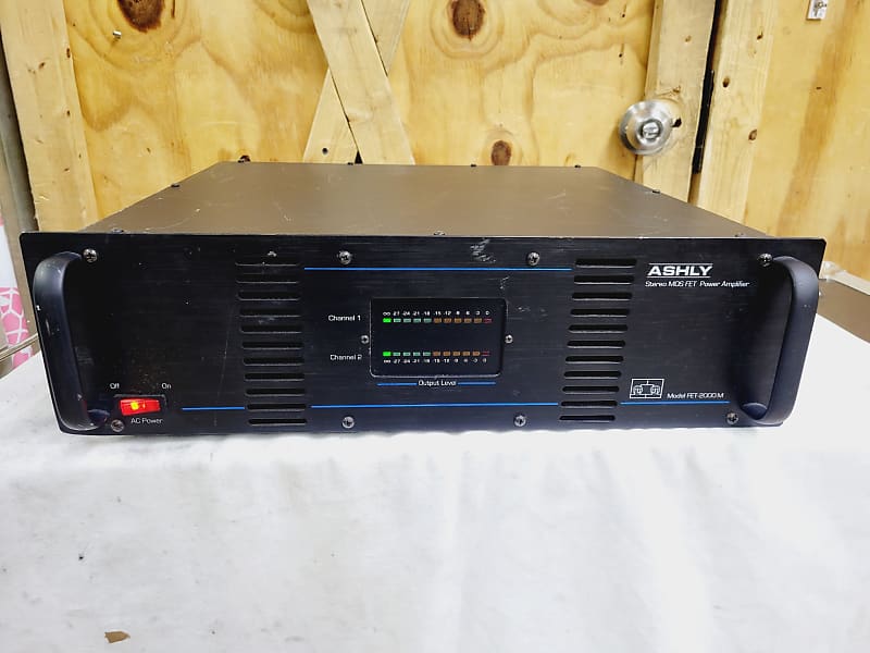 Ashly FET-2000M Stereo MOS FET Power Amplifier Tested & Working