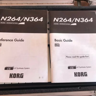 Original Korg N364 N264 Reference Guide Basic Guide Manuals image 1