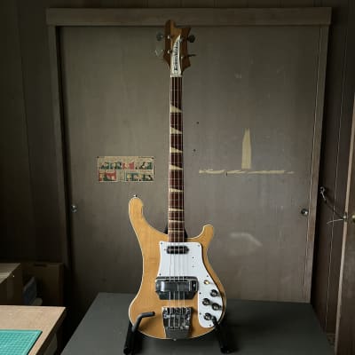 Rickenbacker 4001 (1968) bass guitar : checkerboard & crushed pearl image 2