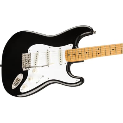 Fender Classic Vibe '50s Stratocaster 6-String Right-Handed Electric Guitar with Nyatoh Body and Maple Fingerboard (Black) image 3