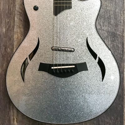 Taylor T5z Custom Electric Guitar Silver Sparkle image 2