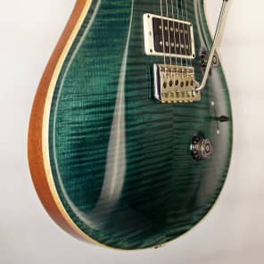 PRS Custom 24  Ten Top Custom Color Slate Blue with Matching Flamed Maple Neck and Natural Back image 10
