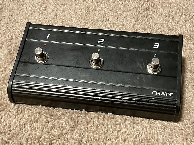 Crate OEM CFP3 CFS3 3 Button Footswitch 4 Crate Amps Metal Reverb