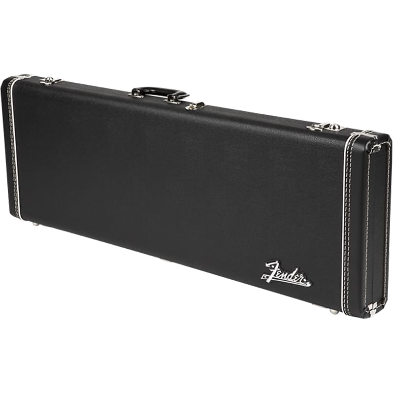 Fender G&G Deluxe Strat/Tele Hardshell Case, Left-Handed, Black with Orange  Plush Interior 2016