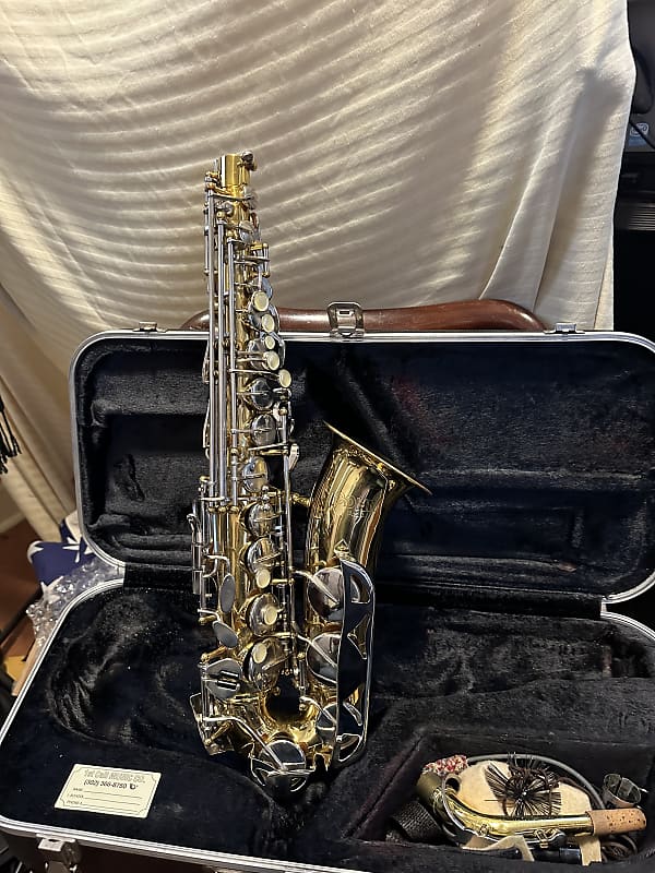 conn alto sax with case gold Reverb