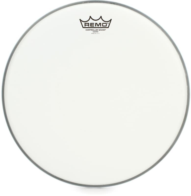 Remo Controlled Sound Coated Drumhead - 14 inch - with Clear Dot On Top (2-pack) Bundle image 1