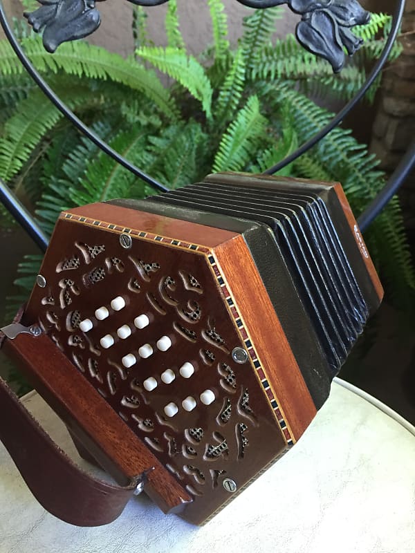 Concertina - Bastari Anglo vintage 30 button with hardshell | Reverb