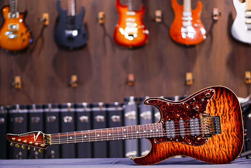 Tom Anderson Drop top classic 2023 - tiger eye burst | Reverb