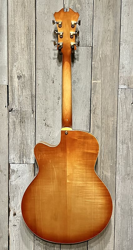 Peerless Monarch オール単板 フルアコ アーチトップ 17インチ Stunning Peerless Monarch 17 Archtop Jazz Guitar Tangerine