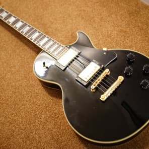 Epiphone Gibson Les Paul Custom Ebony Mik Korea 1993 Bound
