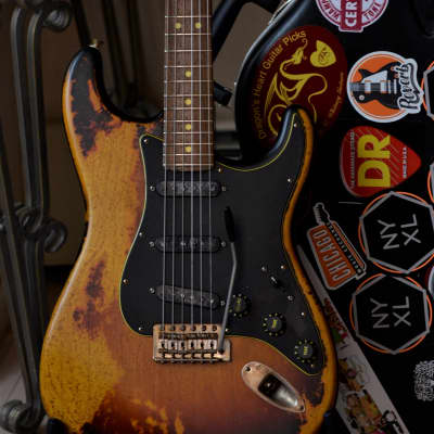 American Fender Stratocaster Sunburst Heavy Relic CS Texas Specials image 25