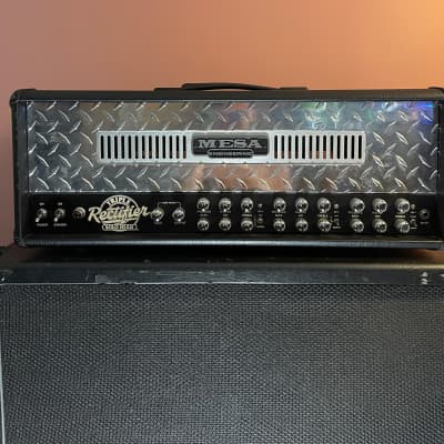 Mesa Boogie Triple Rectifier Guitar Amp Head 3-Channel 150-Watt with Hard Road Case & Speaker Cab image 4