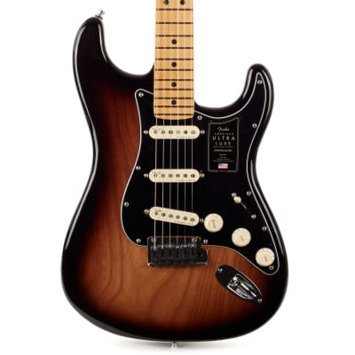 Fender American Ultra Luxe Stratocaster Maple 2-Color Sunburst image 1