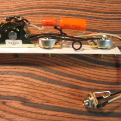 K D Paulus Guitar Parts Esquire Wiring Harness - Eldred Cocked Wah Mod - OG, CTS, Orange Drops image 2