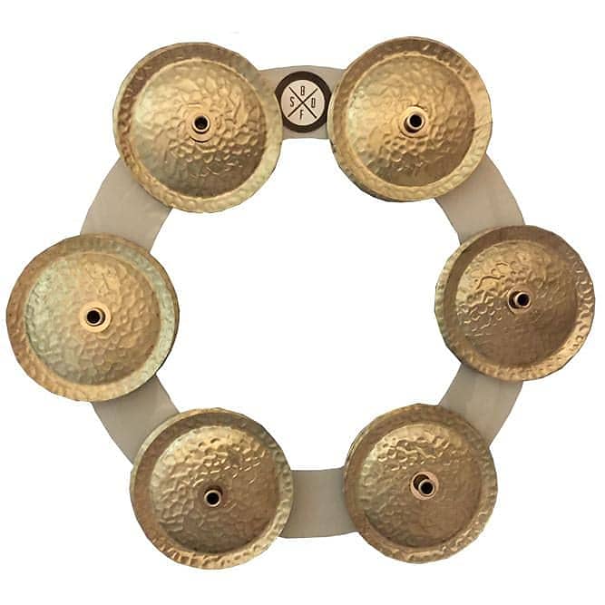 Big Fat Snare Drum Bling Ring White Copper image 1