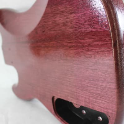 Finished Purpleheart P/J bass guitar body - fits fender