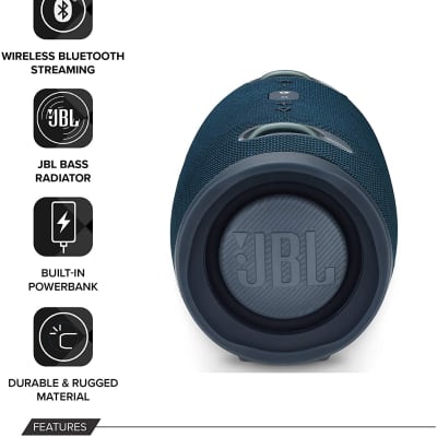 JBL Xtreme 2 Portable Waterproof Wireless Bluetooth Speaker - Blue image 4