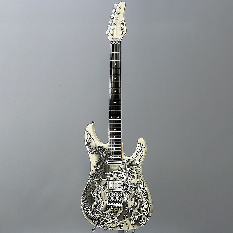 ギター SCHECTER PA-ZK-T6  Dragon G raphic SCHECTER PA-ZK-T6 (Original Dragon Print) /Used | Reverb