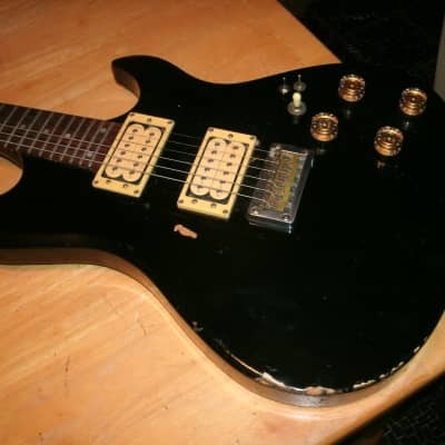 Madeira by Guild black solid body guitar image 2