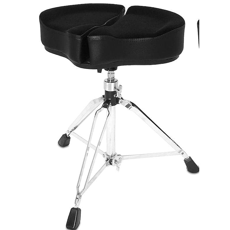 Ahead SpinalG 3Leg Saddle Drum Throne Black Cloth Top Reverb