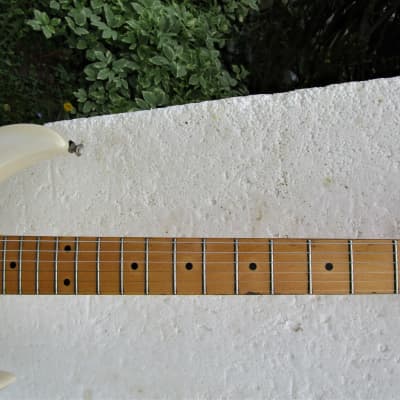Alvarez  Guitar, 1980's,  Korea, 3 Pickups,  White finish,  Plays & Sounds Good image 10