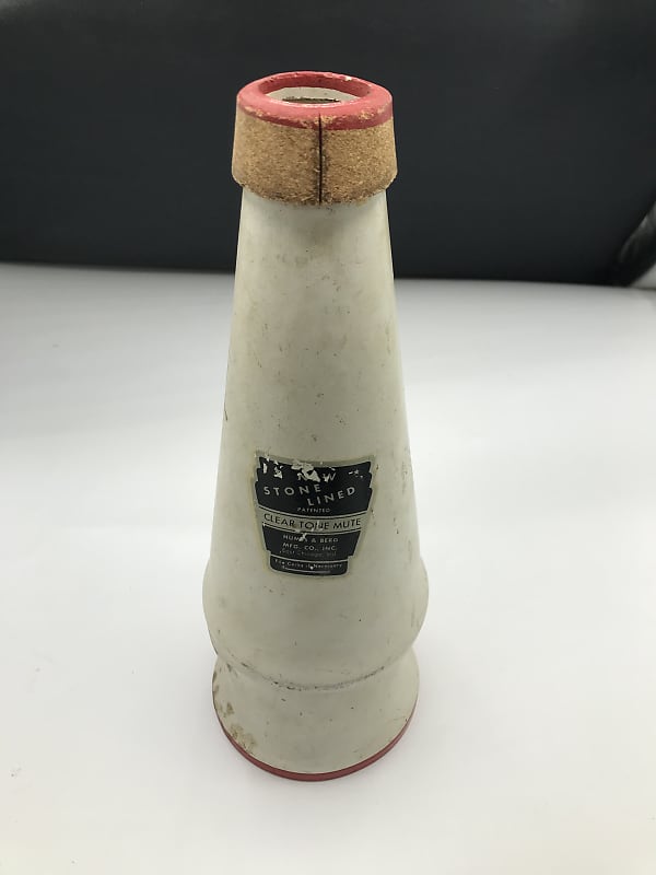 Humes & Berg Cleartone Trombone Mute Stonelined White/Red Reverb