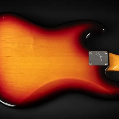 2010 Fender USA Jaco Pastorius Artist Series Signature Fretless Jazz Bass RW - 3-Color Sunburst | OHSC image 11
