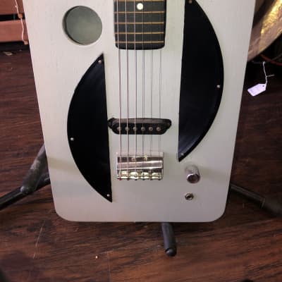 Handmade Roasting Pan Electric Guitar - Painted Silver Matte image 2