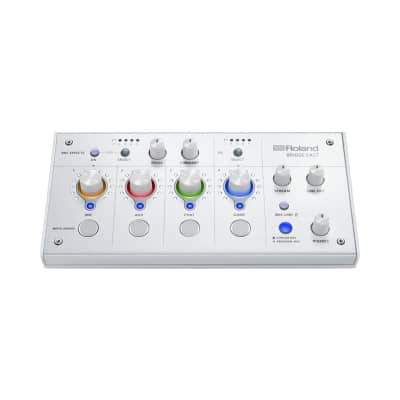 Roland BRIDGE CAST Dual-Bus Gaming Mixer - Ice White | Reverb