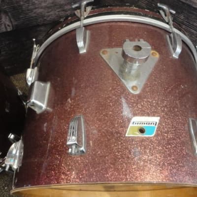 Ludwig Vintage 70's 4 pc Burgundy Sparkle Drum Shell Pack(4 Piece) (Hollywood, CA) (TOP PICK) image 2