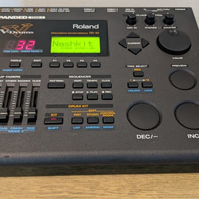 Roland TD-10 Drum Module Expanded with TDW-1 Card / with Mount / Super Clean image 8
