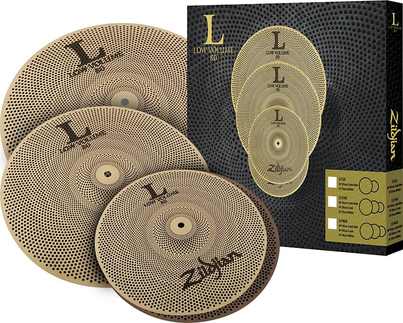 Zildjian LV468 Low Volume 14/16/18 Box Cymbal Set image 1