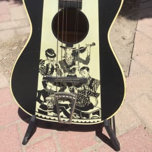 Montgomery Wards Hilly Billy Cowboy Art Guitar 193? image 1