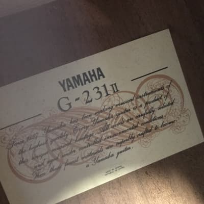 Yamaha G-231 II classical guitar made in Taiwan 1980s in excellent-mint condition with hard case image 6