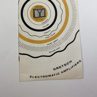 1950s Gretsch Electromatic Amplifier Catalog Case Candy Brochure image 1