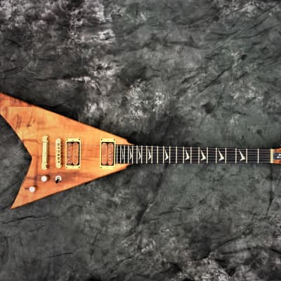 🔥SALE!  RRV RandyRhoads Custom FlyingV Tribute Guitar Blk Diamond Lacquer Checki image 2