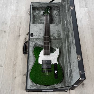 ESP LTD SCT-607 Baritone Stephen Carpenter Signature Series 7-String Guitar, Ebony Fretboard, Green image 10