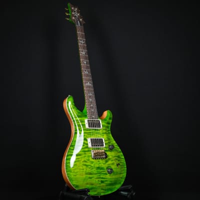 PRS Wood Library Custom 24 Fatback Quilt Maple 10 Top Stained Flame Maple Neck Brazilian Rosewood Eriza Verde 2023 (0359120 ) image 10