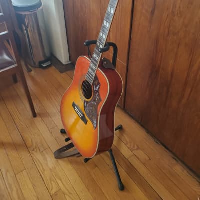 Epiphone Hummingbird Pro Acoustic Electric Guitar, Faded Cherry Sunburst 2015 - Epiphone Hummingbird Pro Acoustic Guitar w Faded Cherry Sunburst for sale